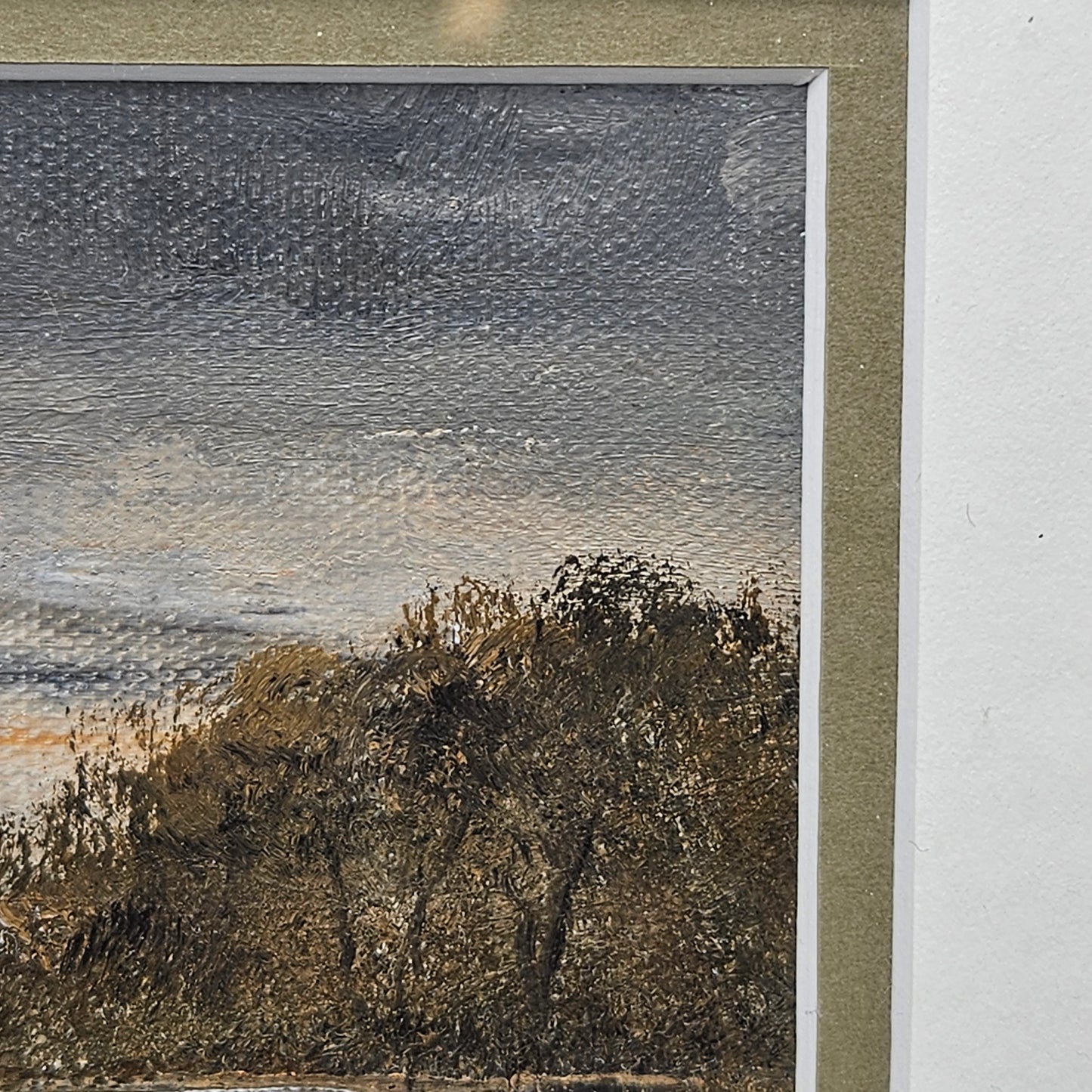 Dorothea Rehfuss Flood Oil on Board Painting - Landscape with Duck
