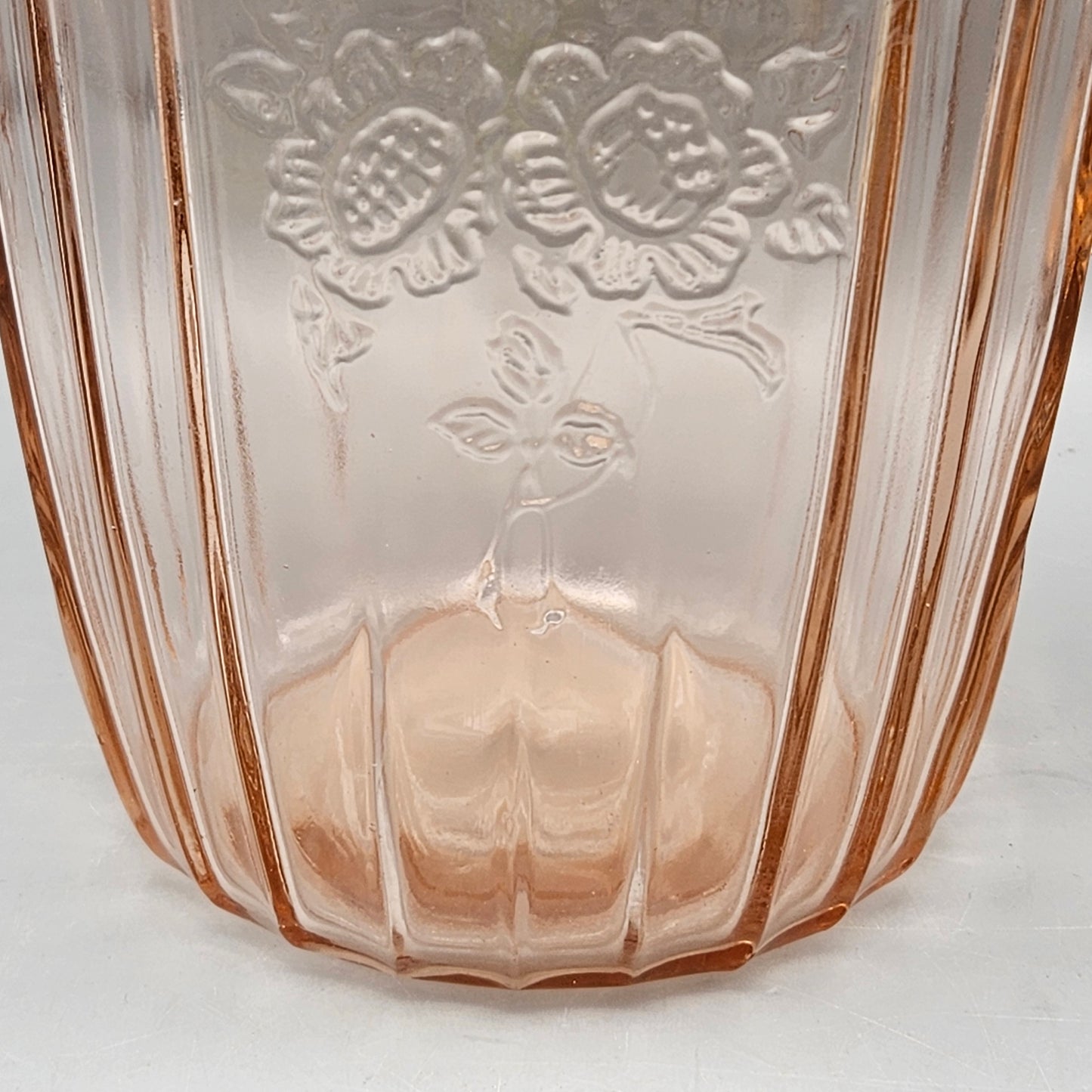 Depression Glass Anchor Hocking Pink Mayfair Water Pitcher