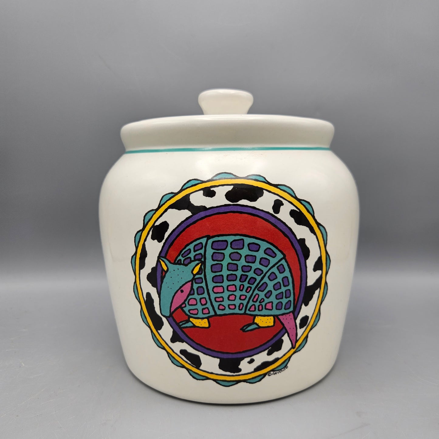 Ceramic Antoine Armadillo Cookie Jar