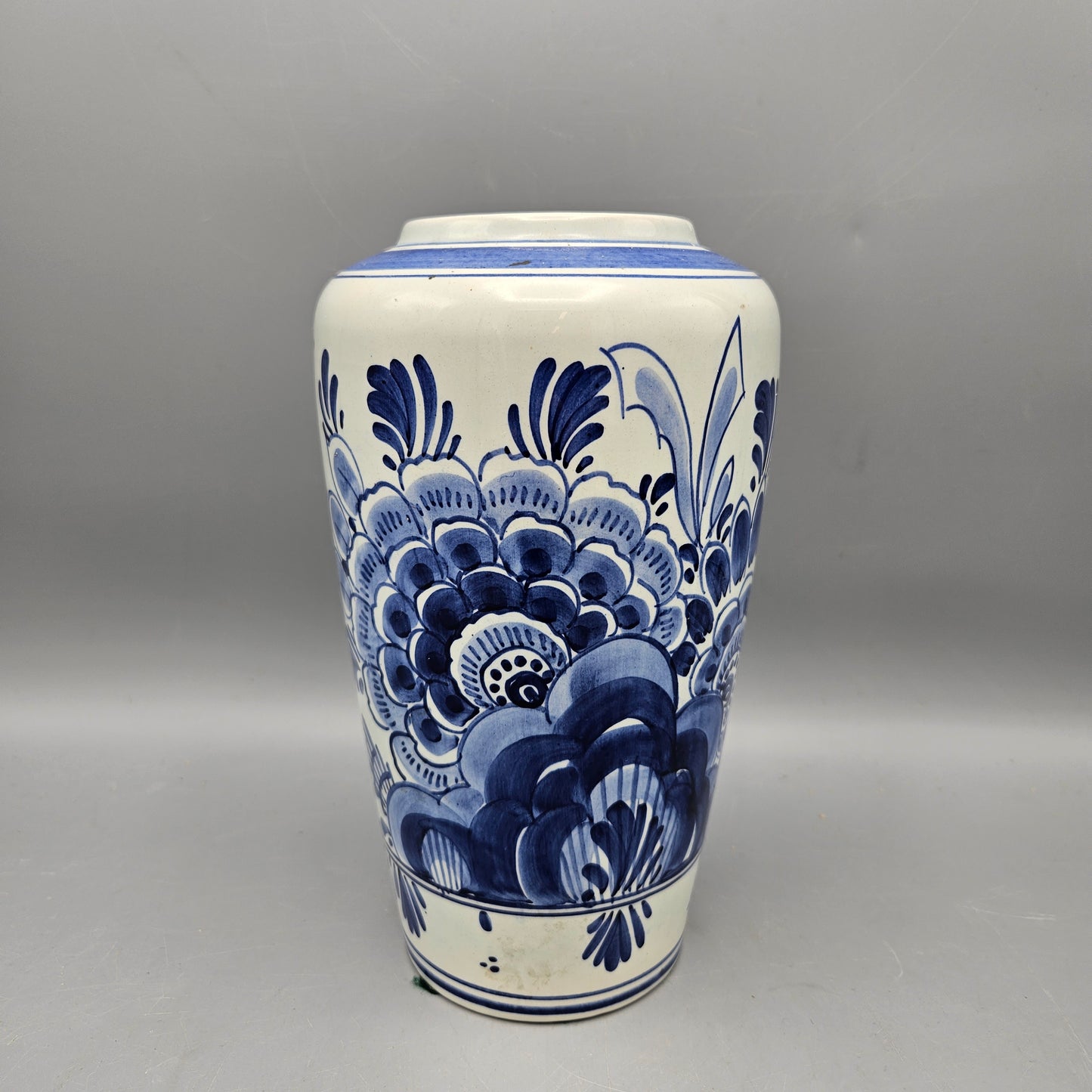 Blue and White Delft Pottery Vase