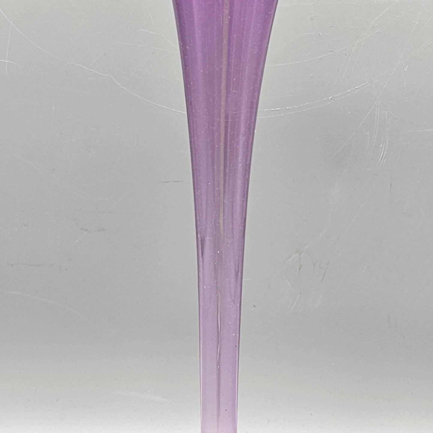 Signed Studio Art Glass Trumpet Vase