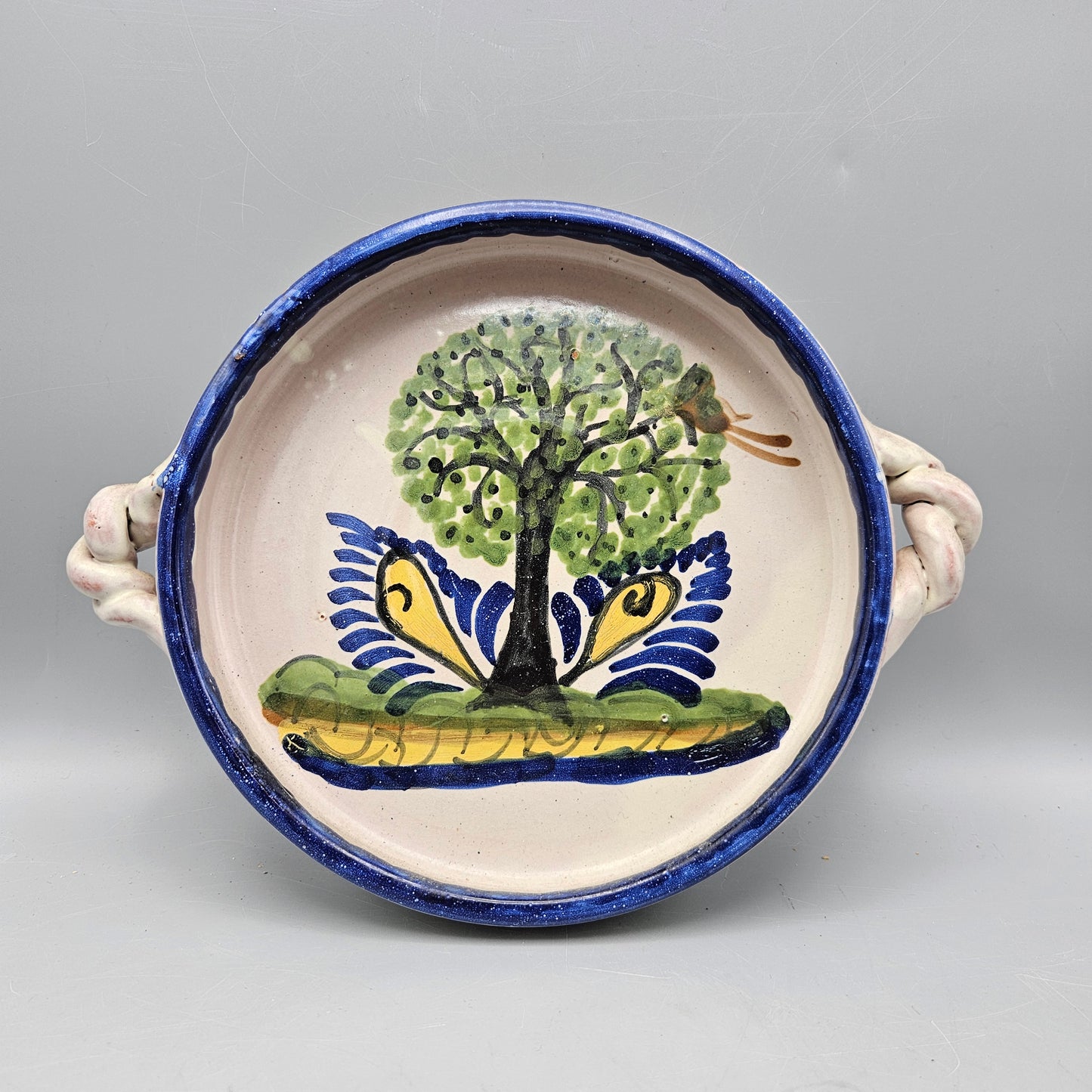 Hand Painted Mexican Pottery Bowl