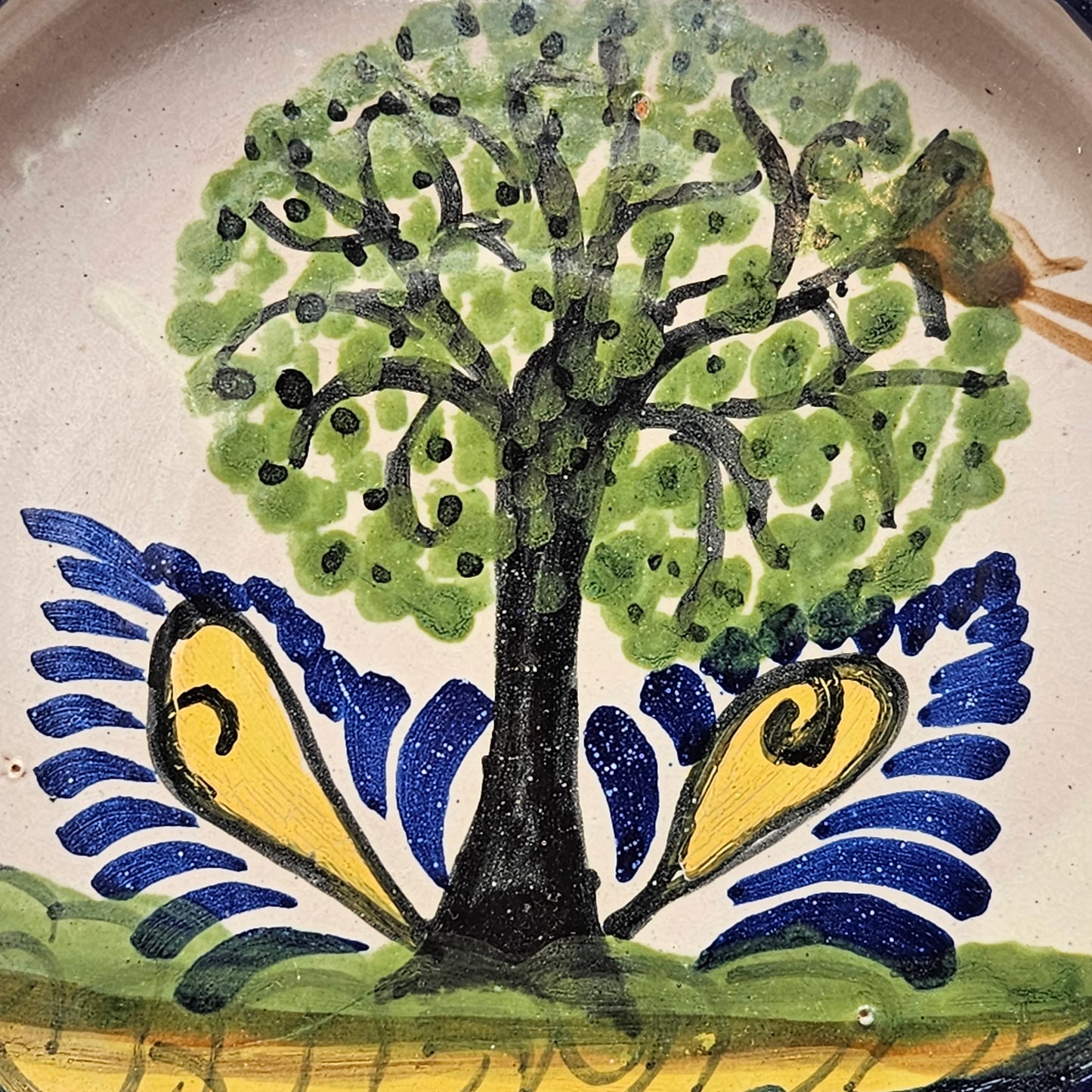 Hand Painted Mexican Pottery Bowl