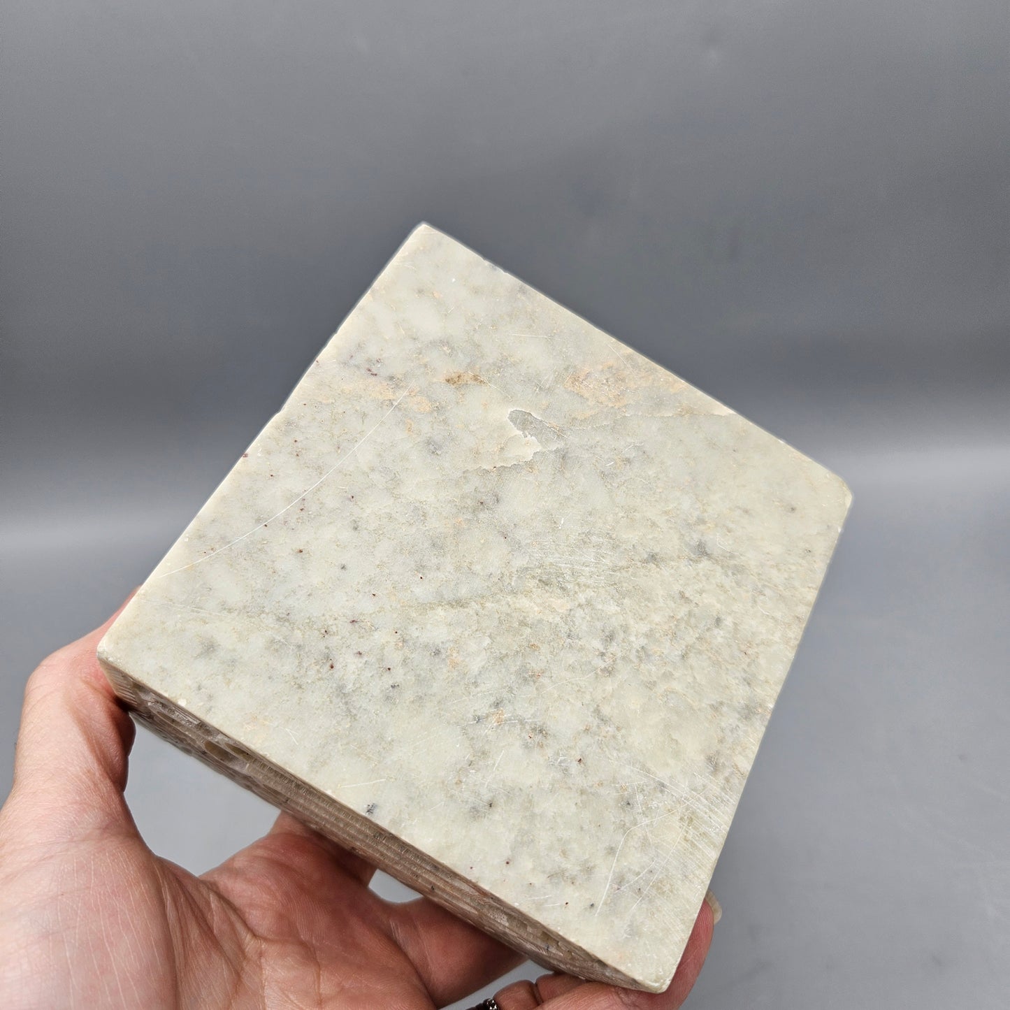 Carved Pierced Soapstone Trinket Box