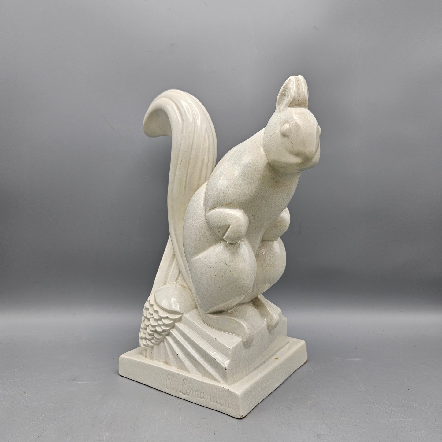 Charles Lemanceau Ceramic Squirrel Figure
