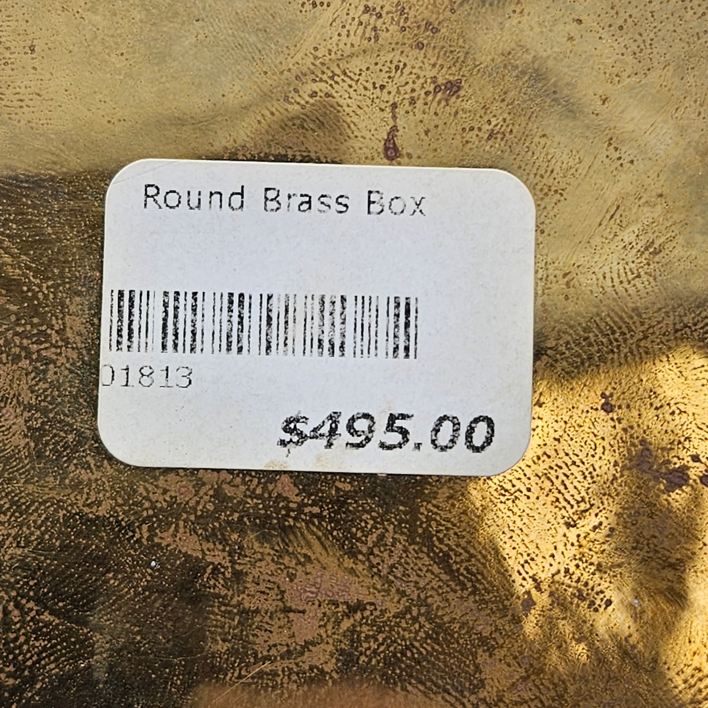 Small Brass and Wood Trinket Box $495 New