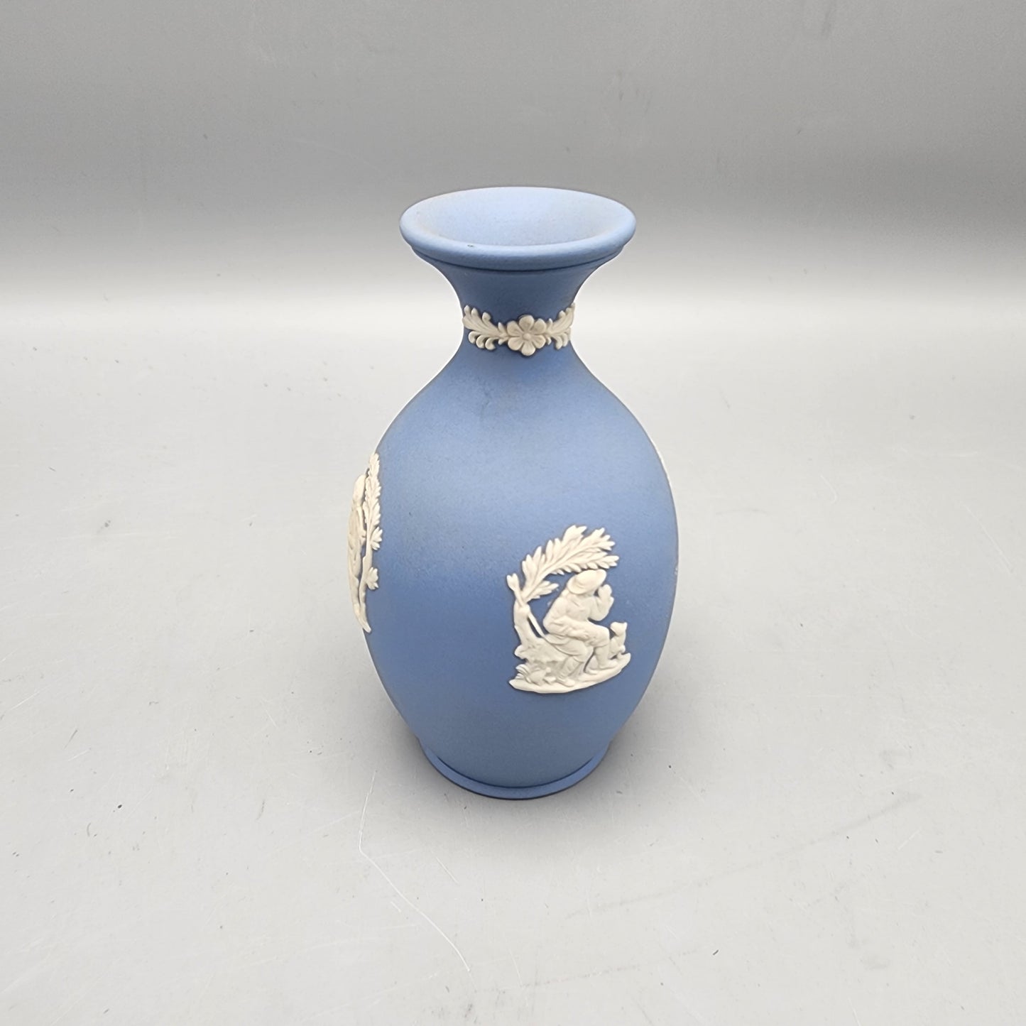 Wedgwood Light Blue Jasperware Bottle Vase