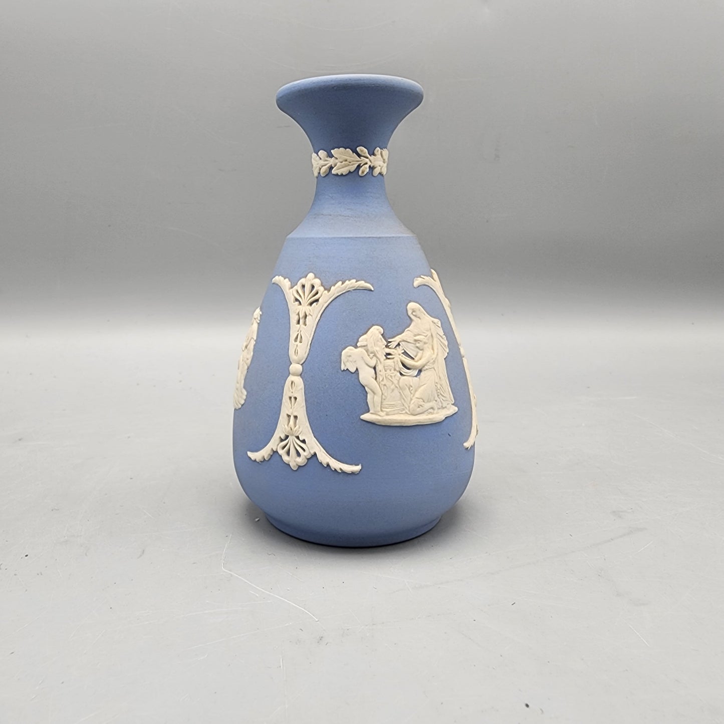 Wedgwood Light Blue Jasperware Bottle Vase