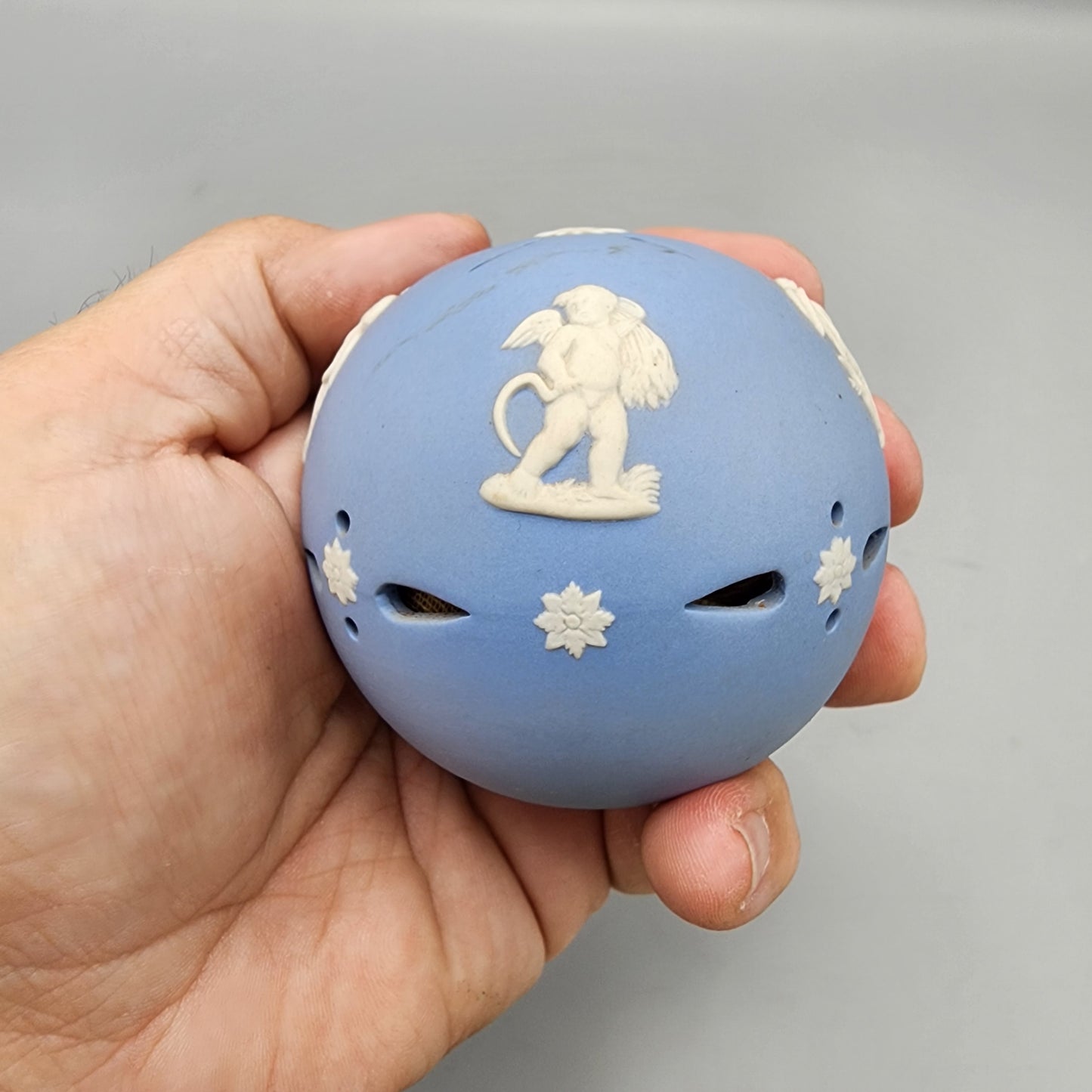 Wedgwood Light Blue Jasperware Pomader