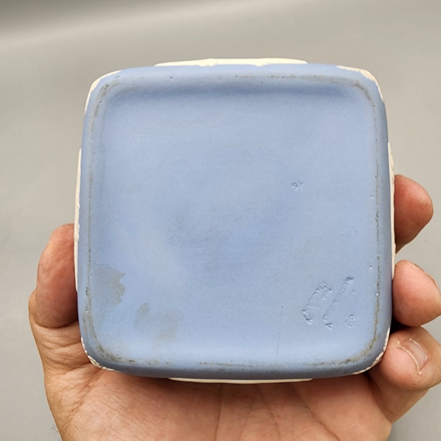 Wedgwood Light Blue Jasperware Square Box