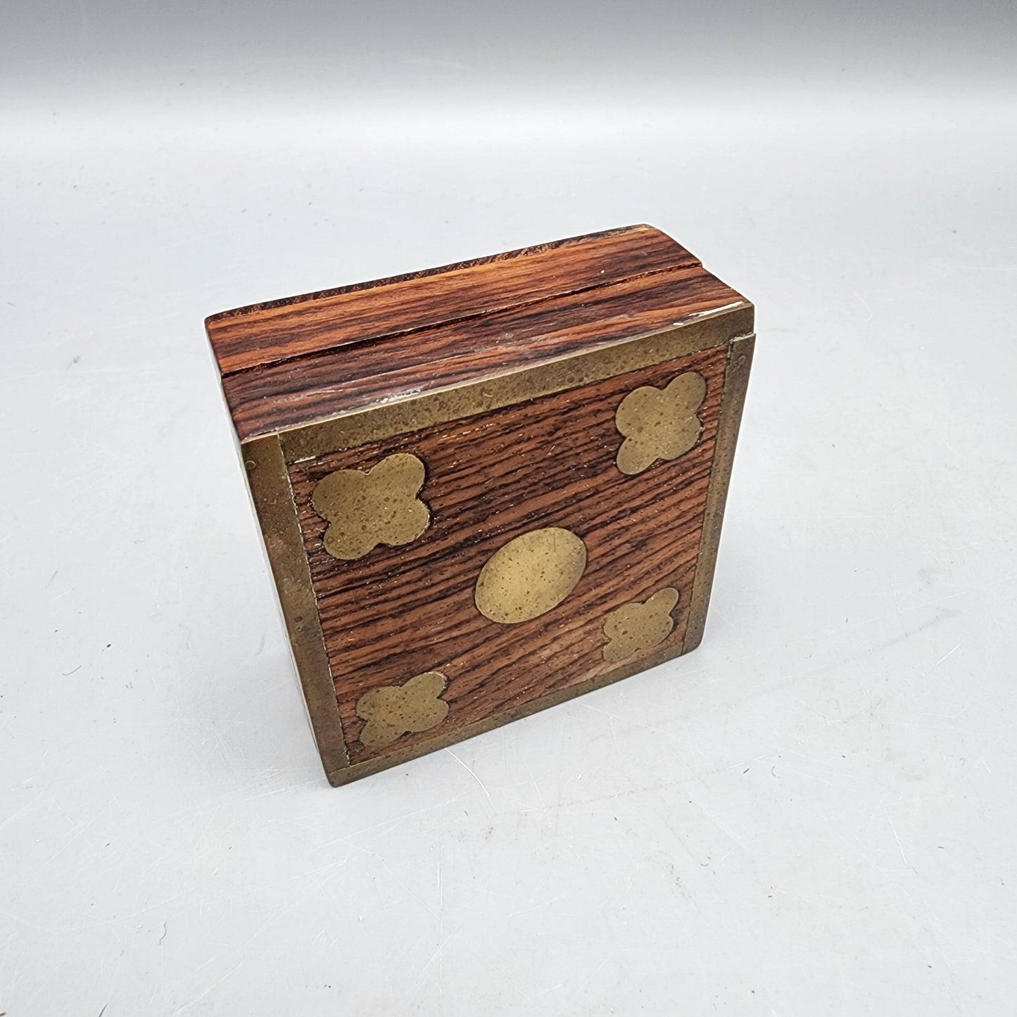Indian Brass Inlaid Rosewood