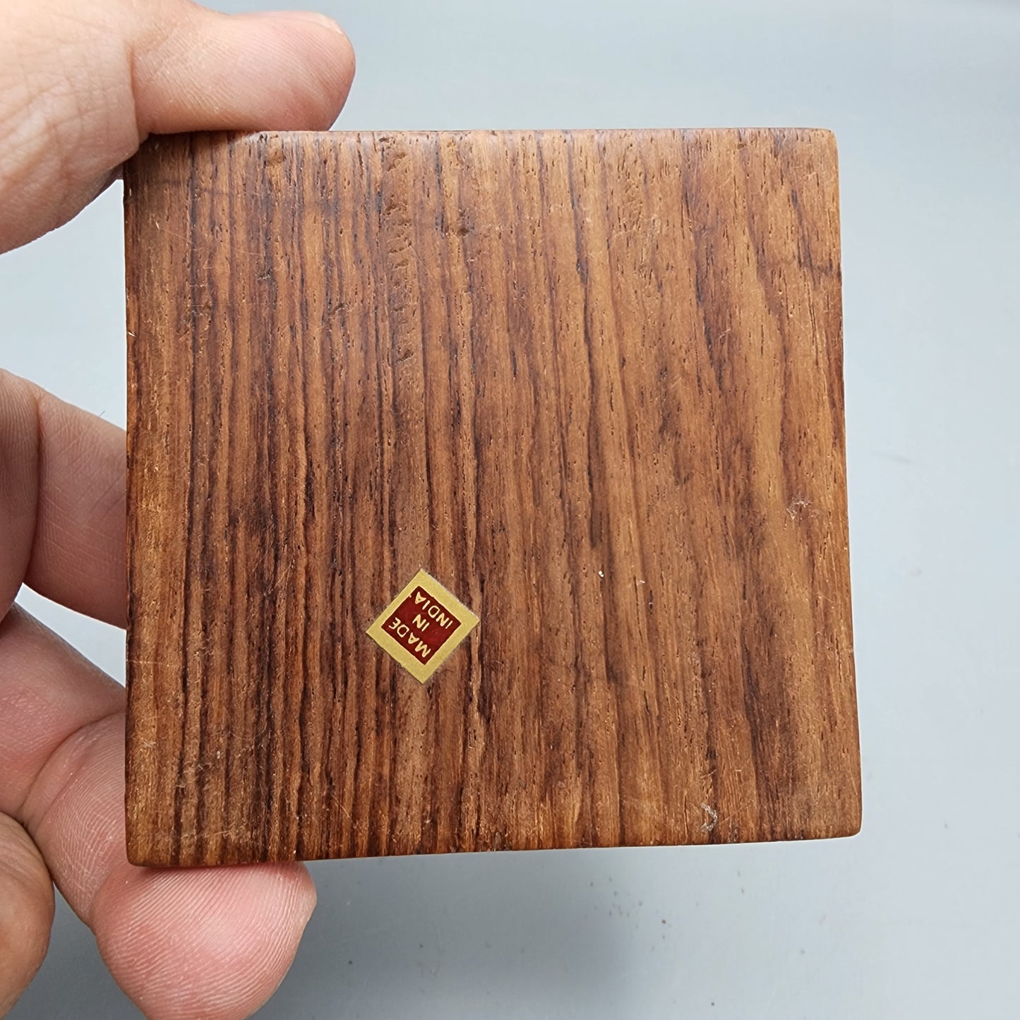 Indian Brass Inlaid Rosewood
