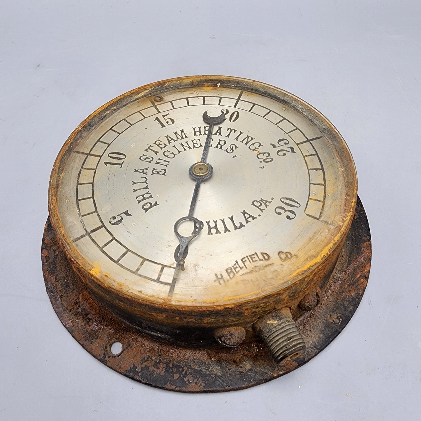 H Belfield Co. Philadelphia Steam Heating Co Steam Gauge