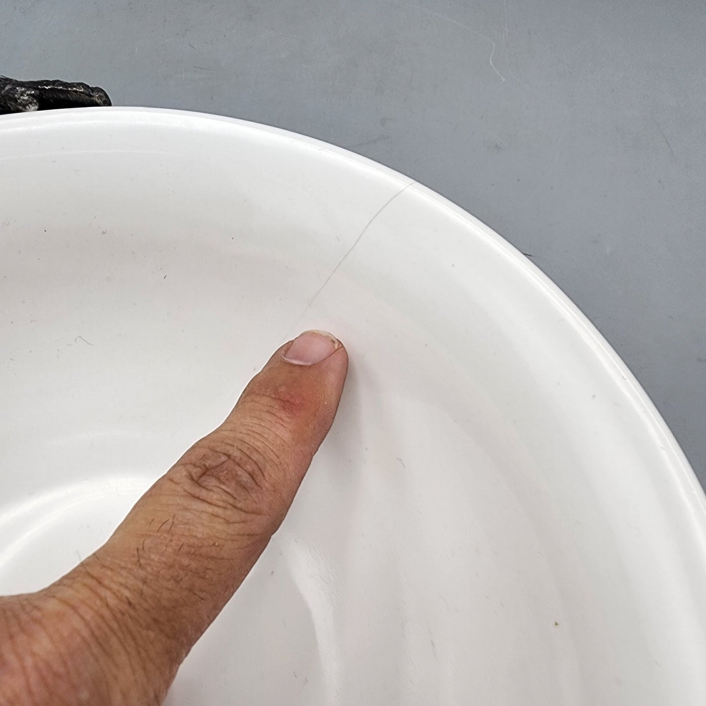 Pier One Imports Ceramic and Metal Serving Bowl