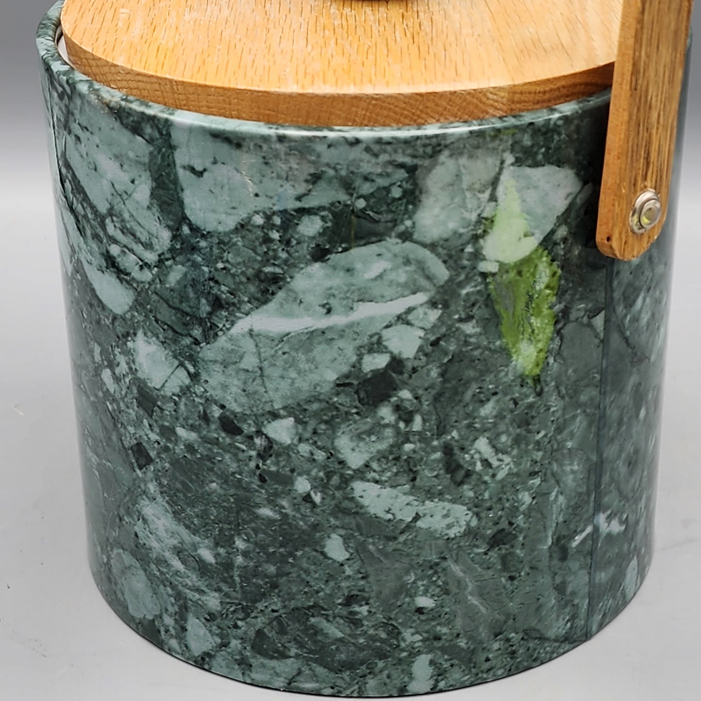 Himark Faux Marble & Wood Ice Bucket