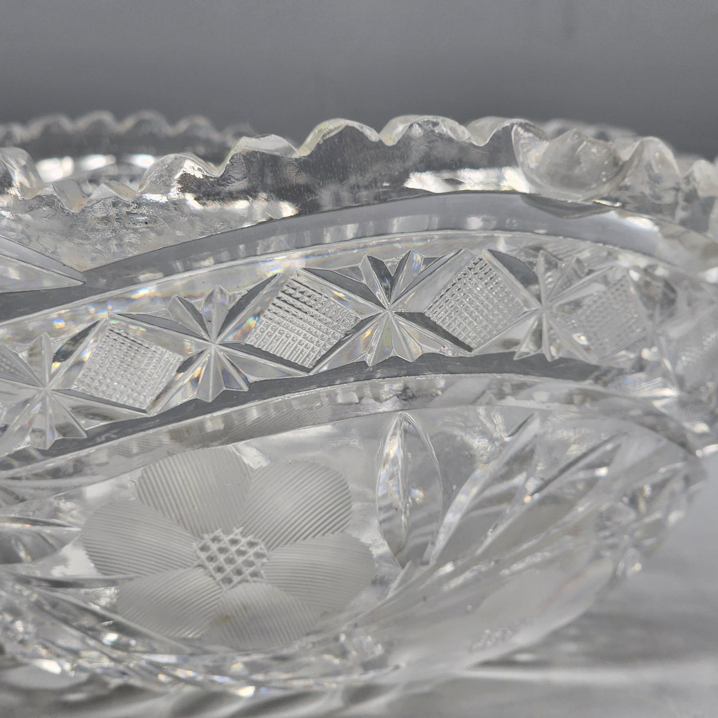 American Brilliant Cut Glass Bowl