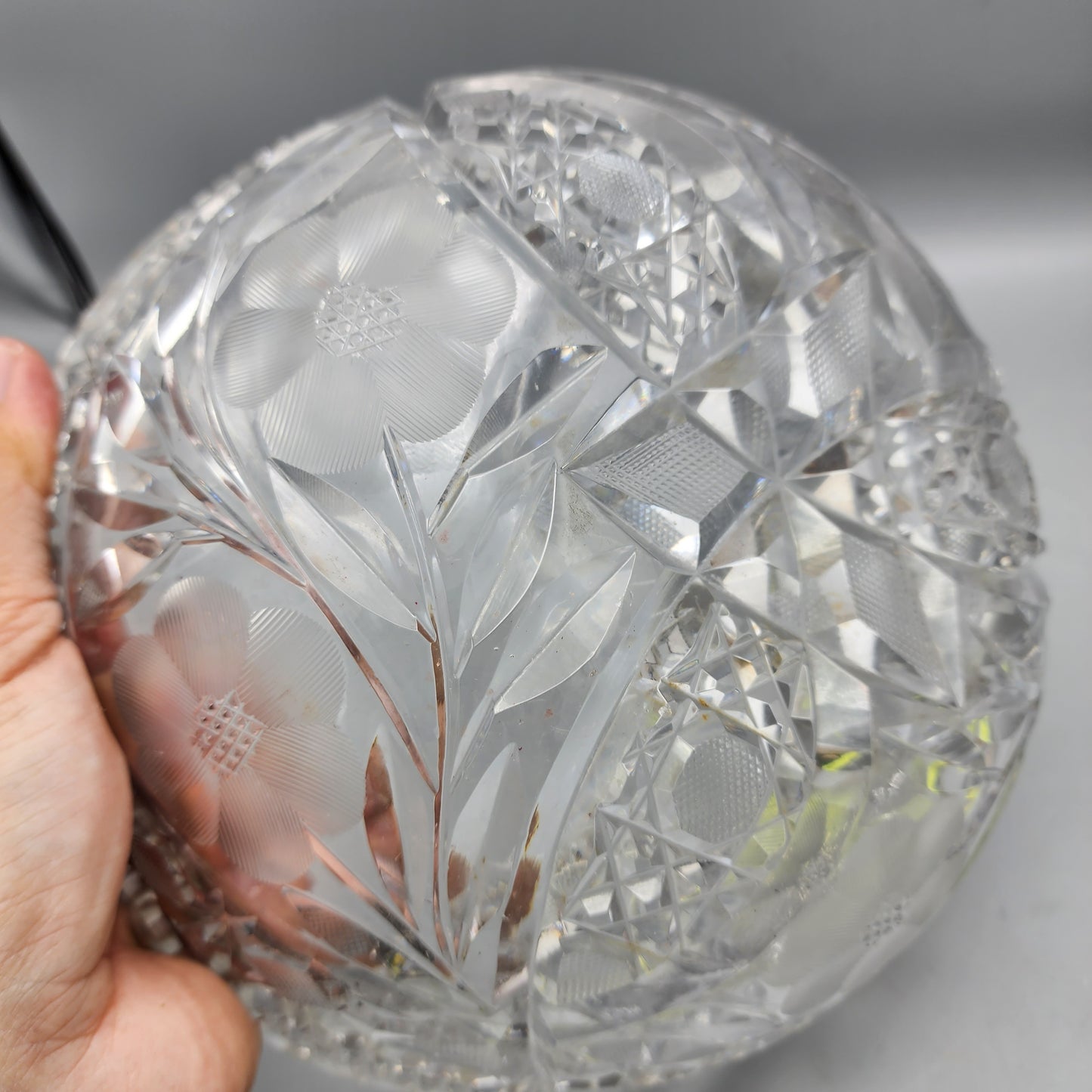 American Brilliant Cut Glass Bowl