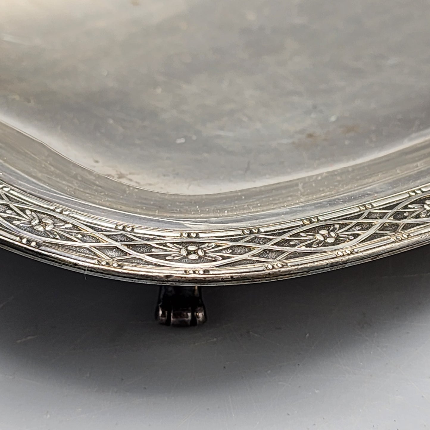 Wilcox Silverplate Footed Bread Tray