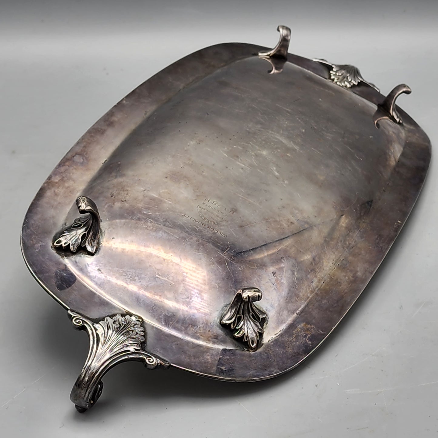 Wilcox Silverplate Footed Bread Tray