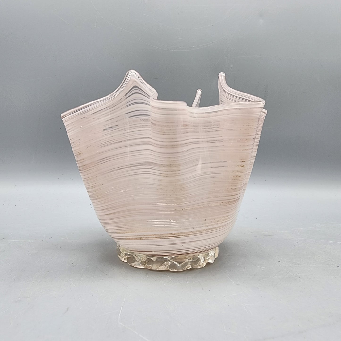 Vintage Murano Glass Handkerchief Vase