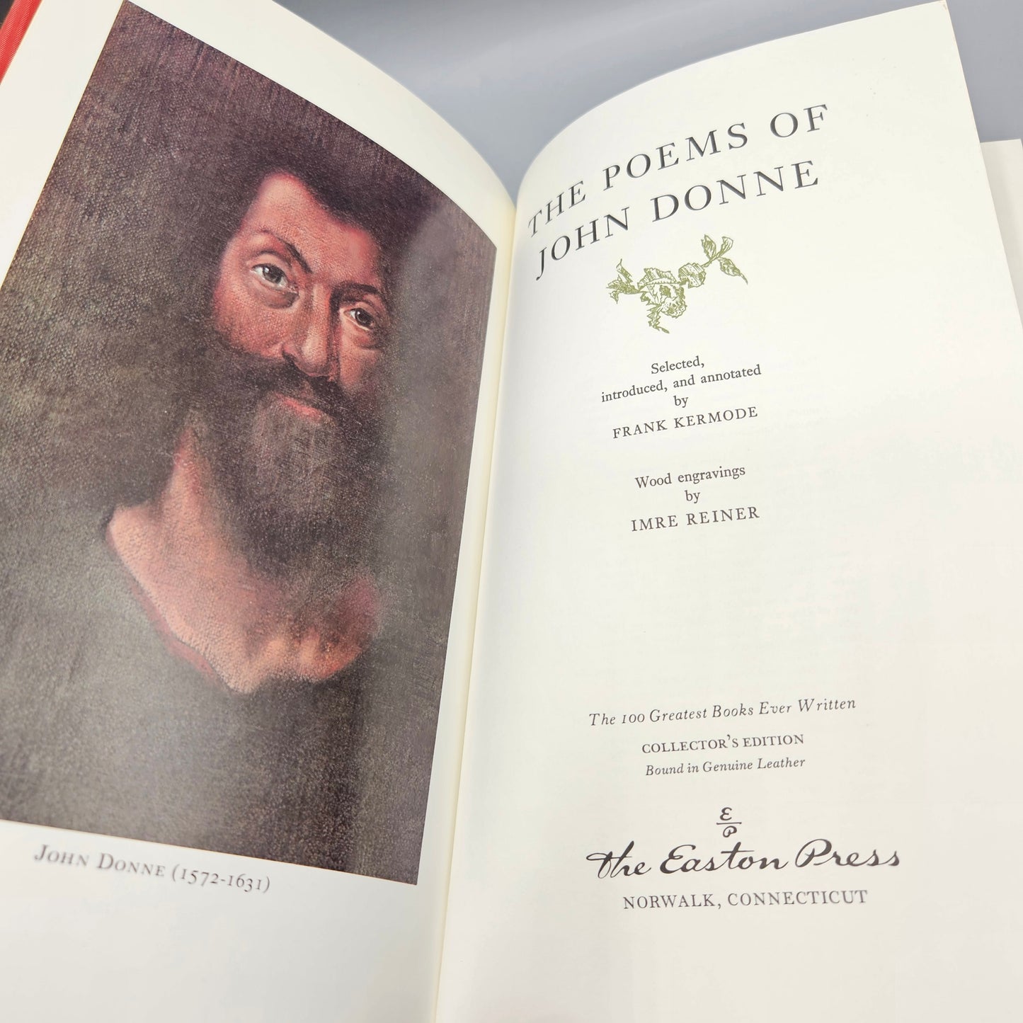 Leatherbound Book - The Poems of John Donne Easton Press