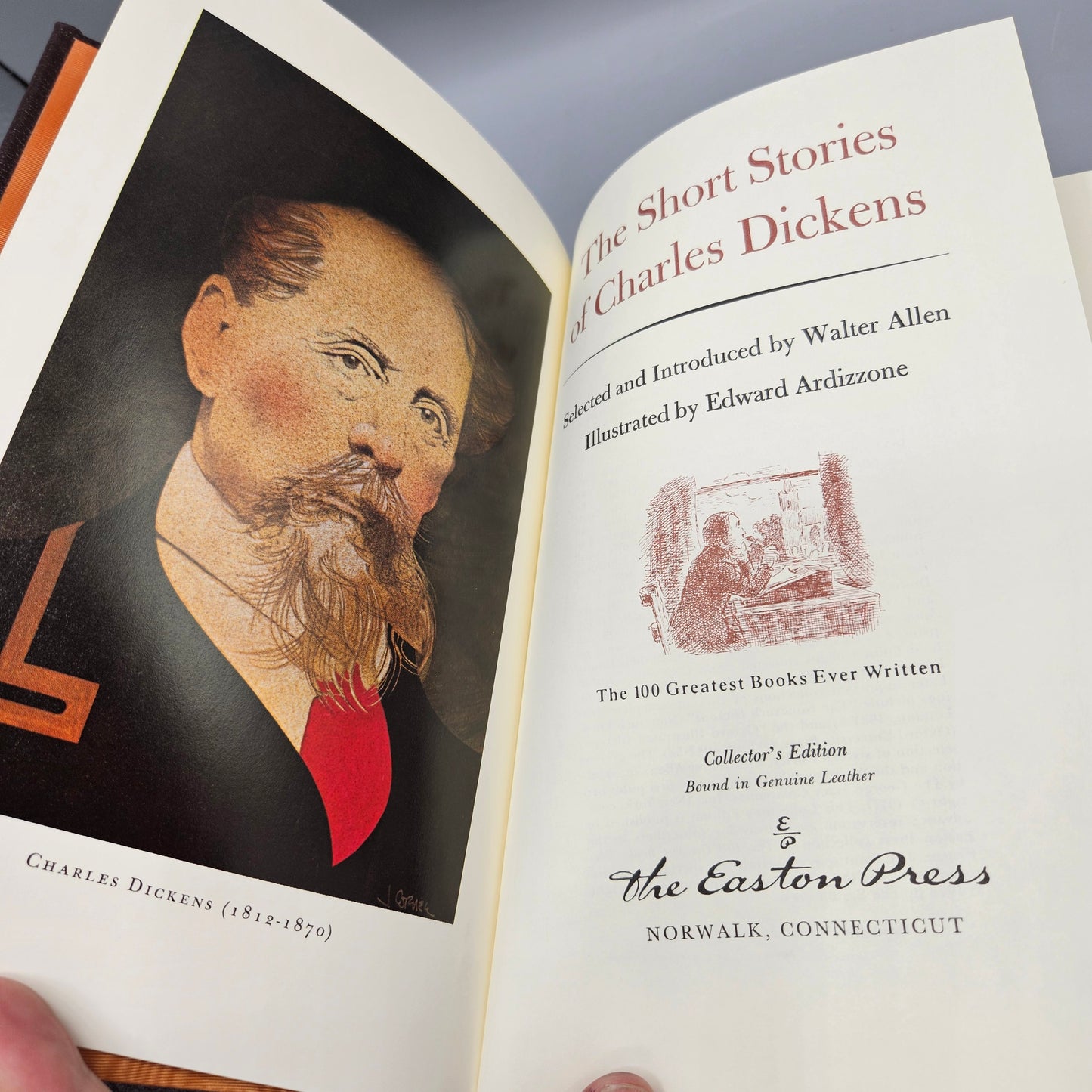Leatherbound Book - The Short Stories of Charles Dickens Easton Press