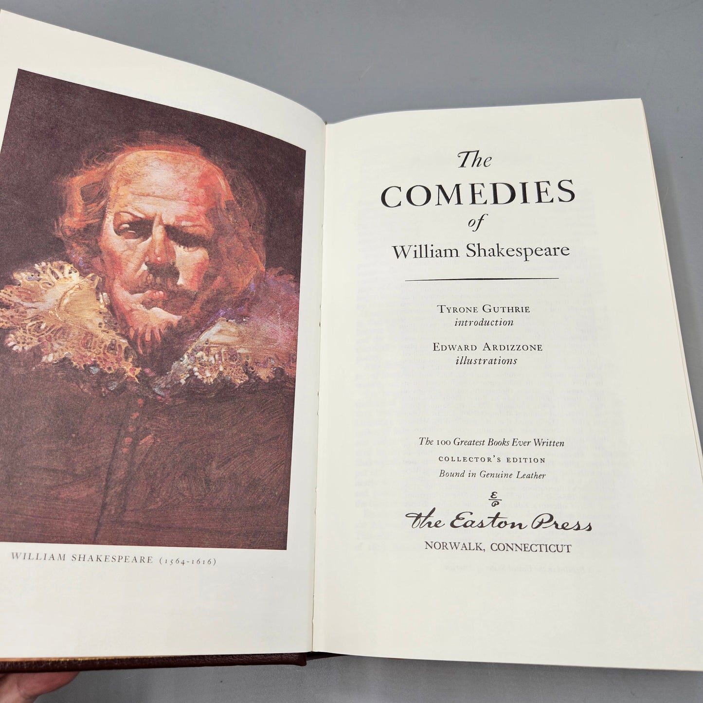 Leatherbound Book - The Comedies of William Shakespeare Easton Press