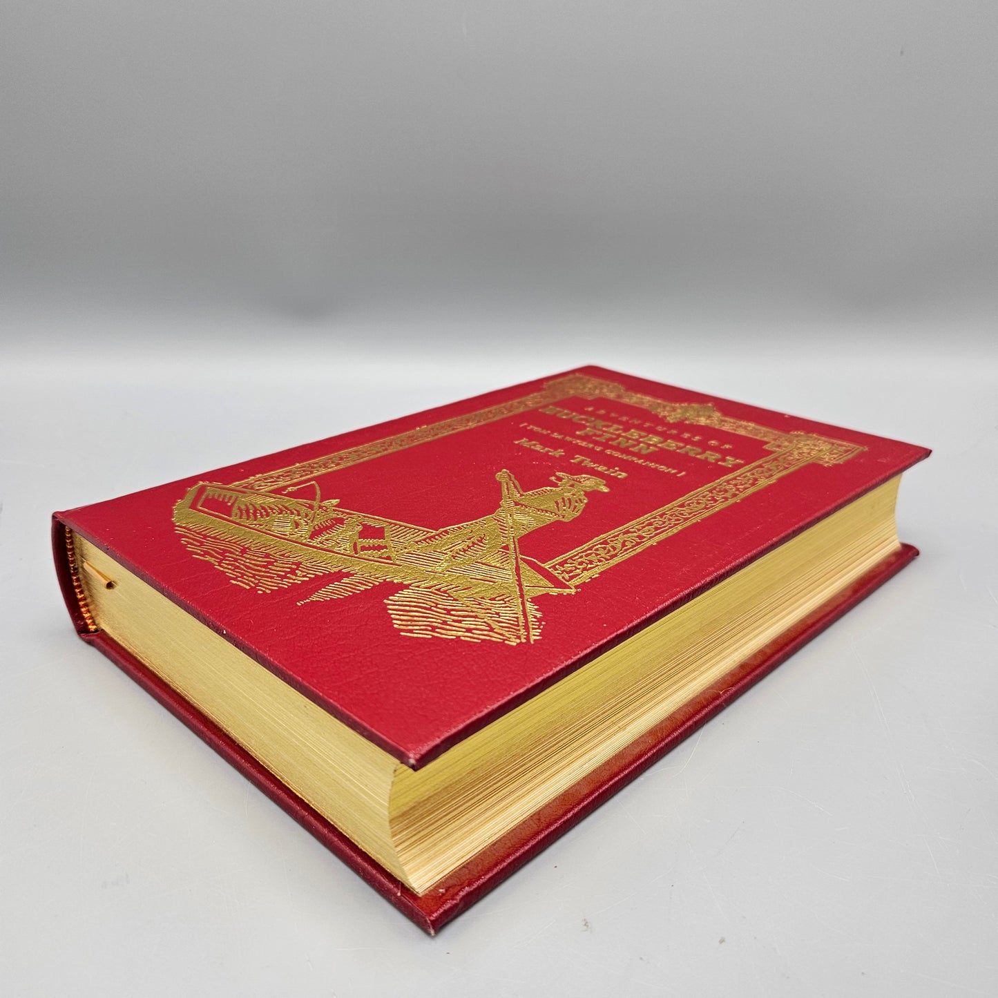 Leatherbound Book - Mark Twain "Adventures of Huckleberry Finn" Easton Press