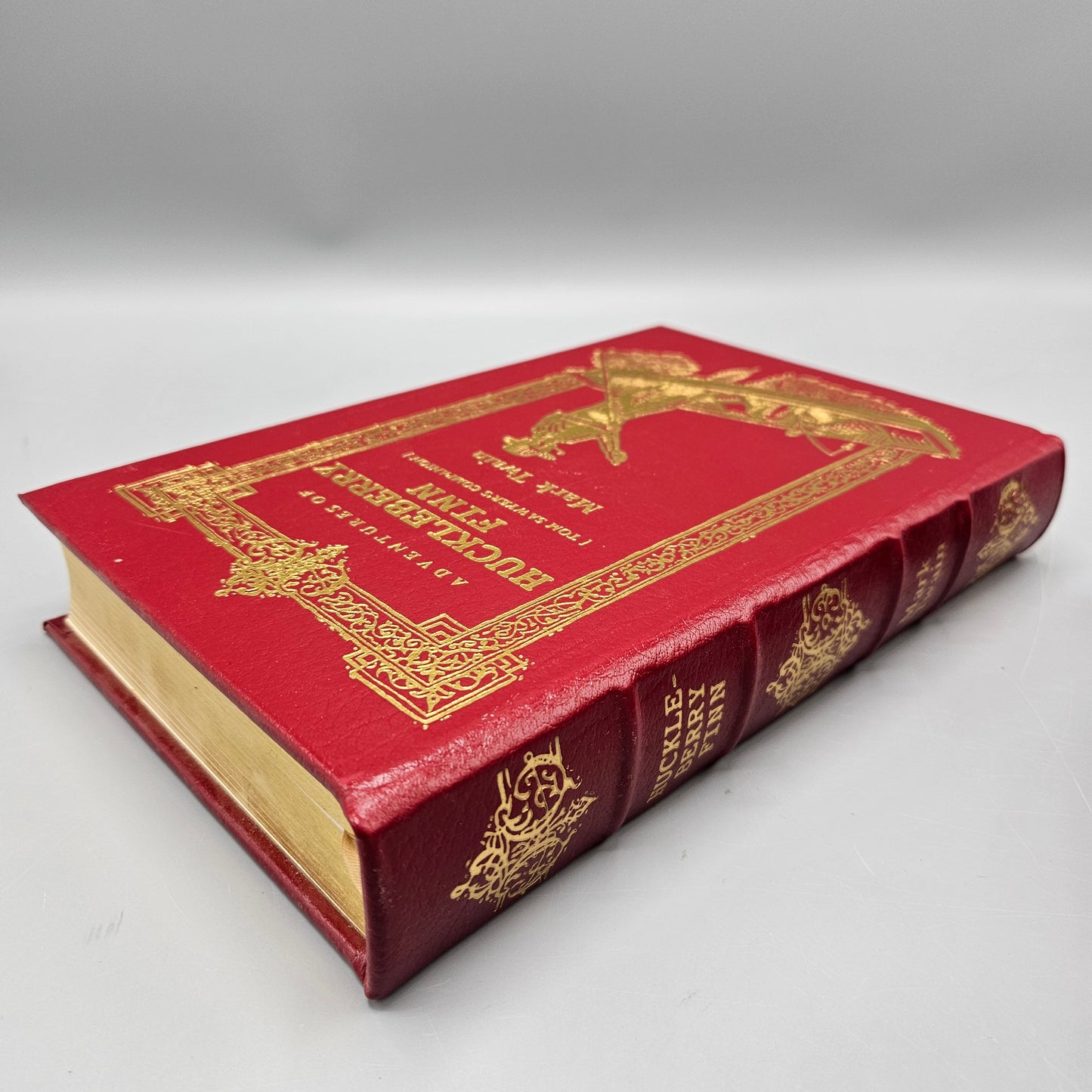 Leatherbound Book - Mark Twain "Adventures of Huckleberry Finn" Easton Press