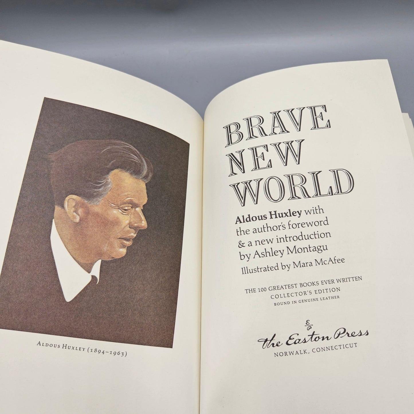 Leatherbound Book - Aldous Huxley "Brave New World" Easton Press