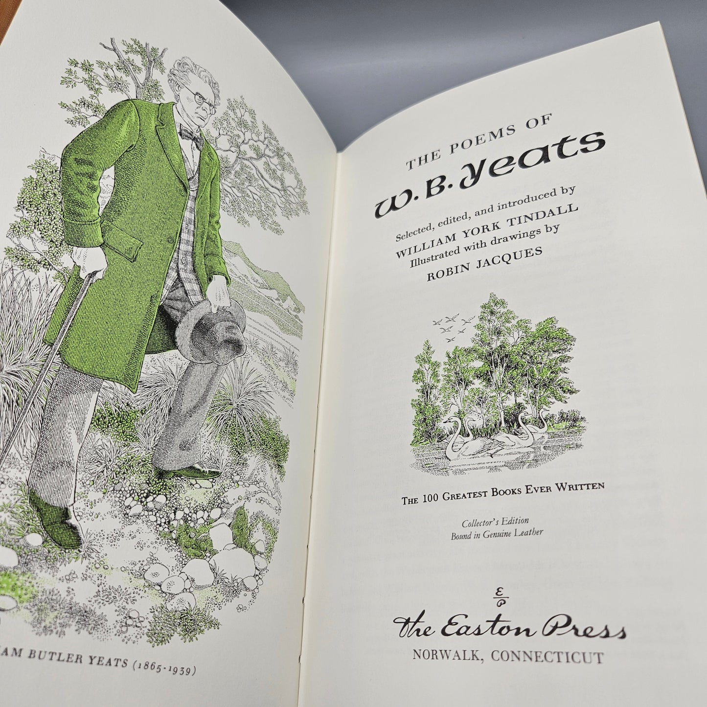Leatherbound Book - The Poems of YB Yeats Easton Press