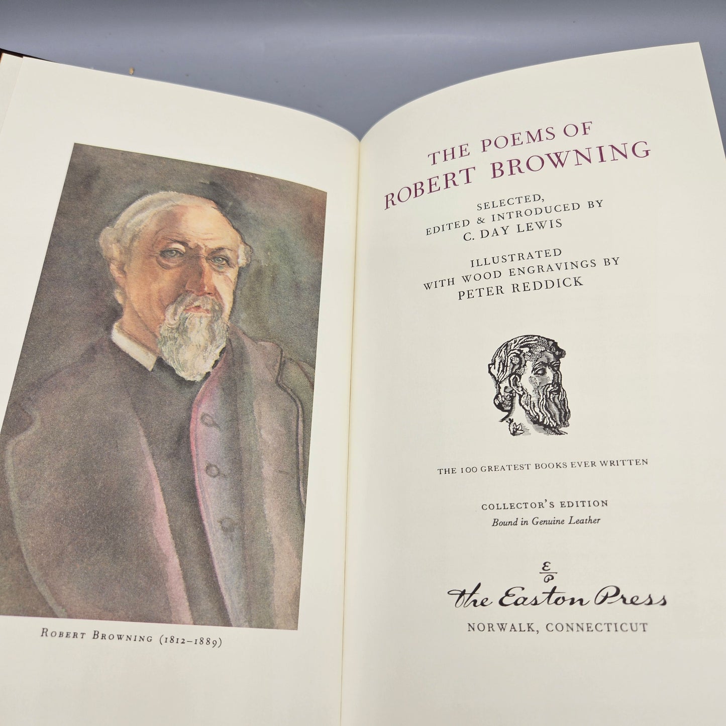 Leatherbound Book - The Poems of Robert Browning Easton Press