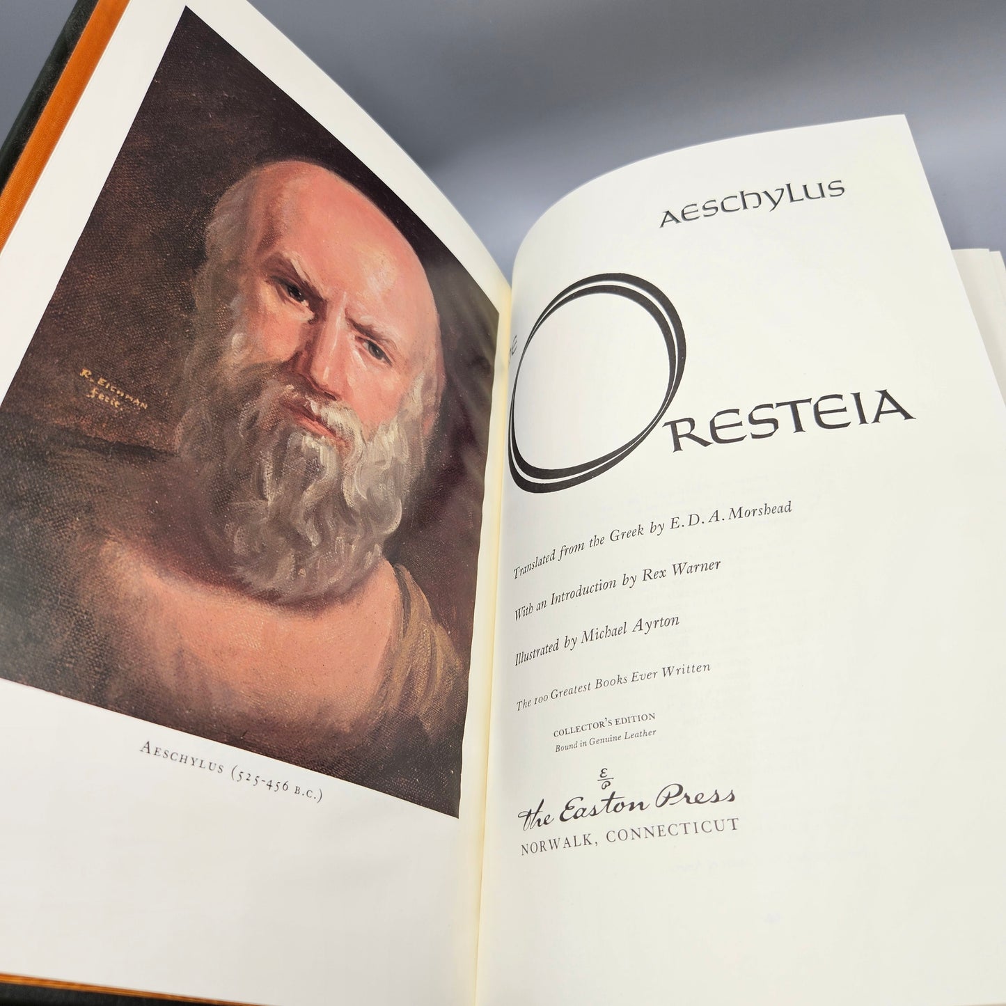 Leatherbound Book - Aeschylus "Oresteia" Easton Press