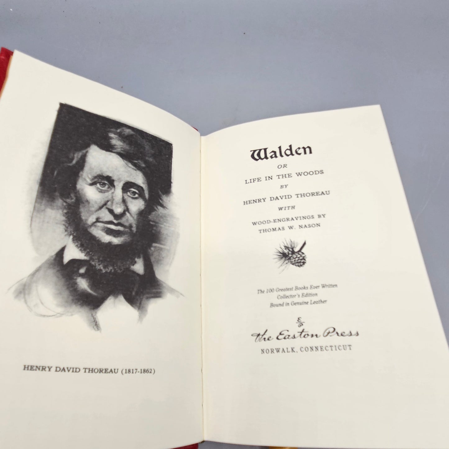 Leatherbound Book - Henry David Thoreau "Walden" Easton Press
