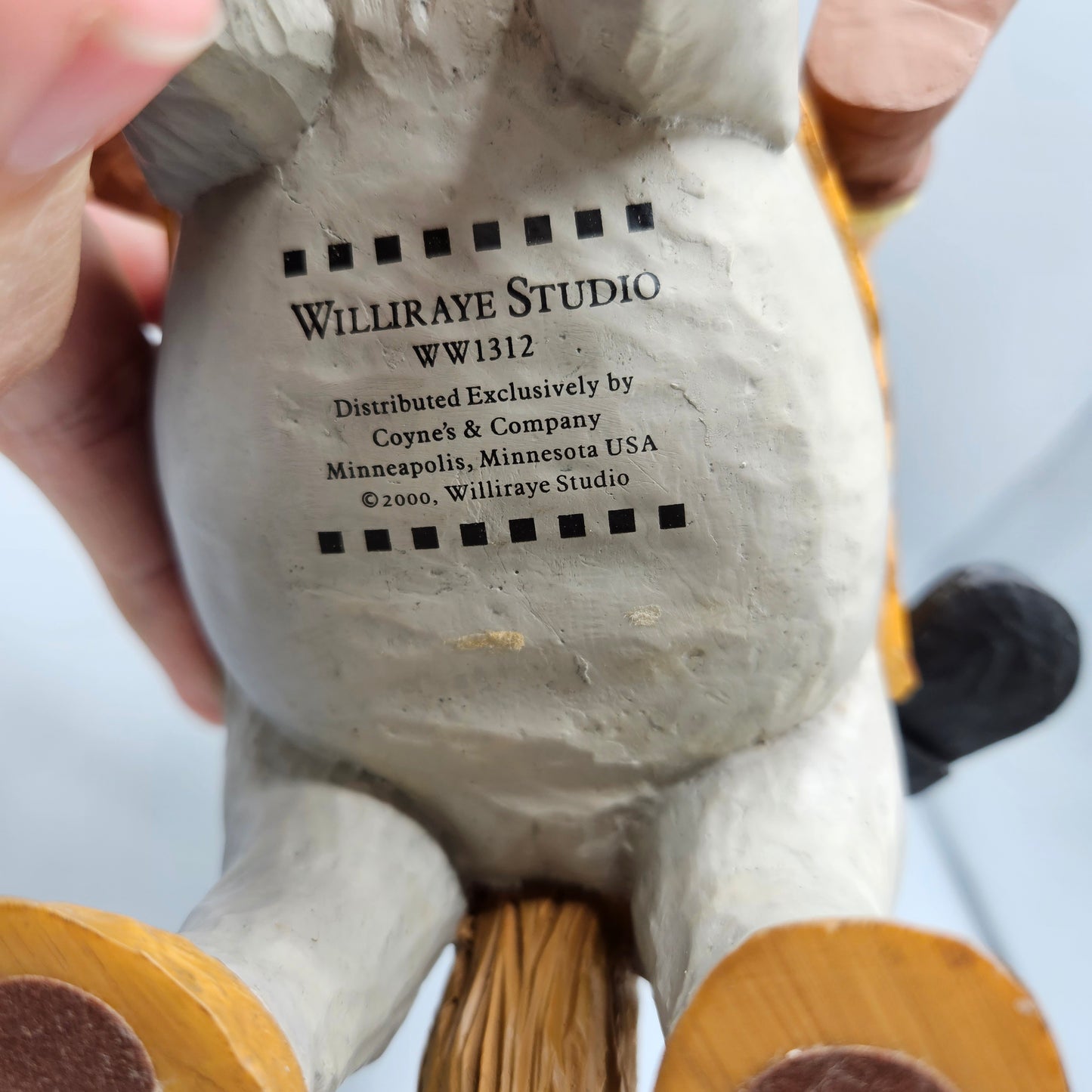 2000 Williraye Studio Folk Art Figurine Americana Girls Riding Horse Figure WW1312