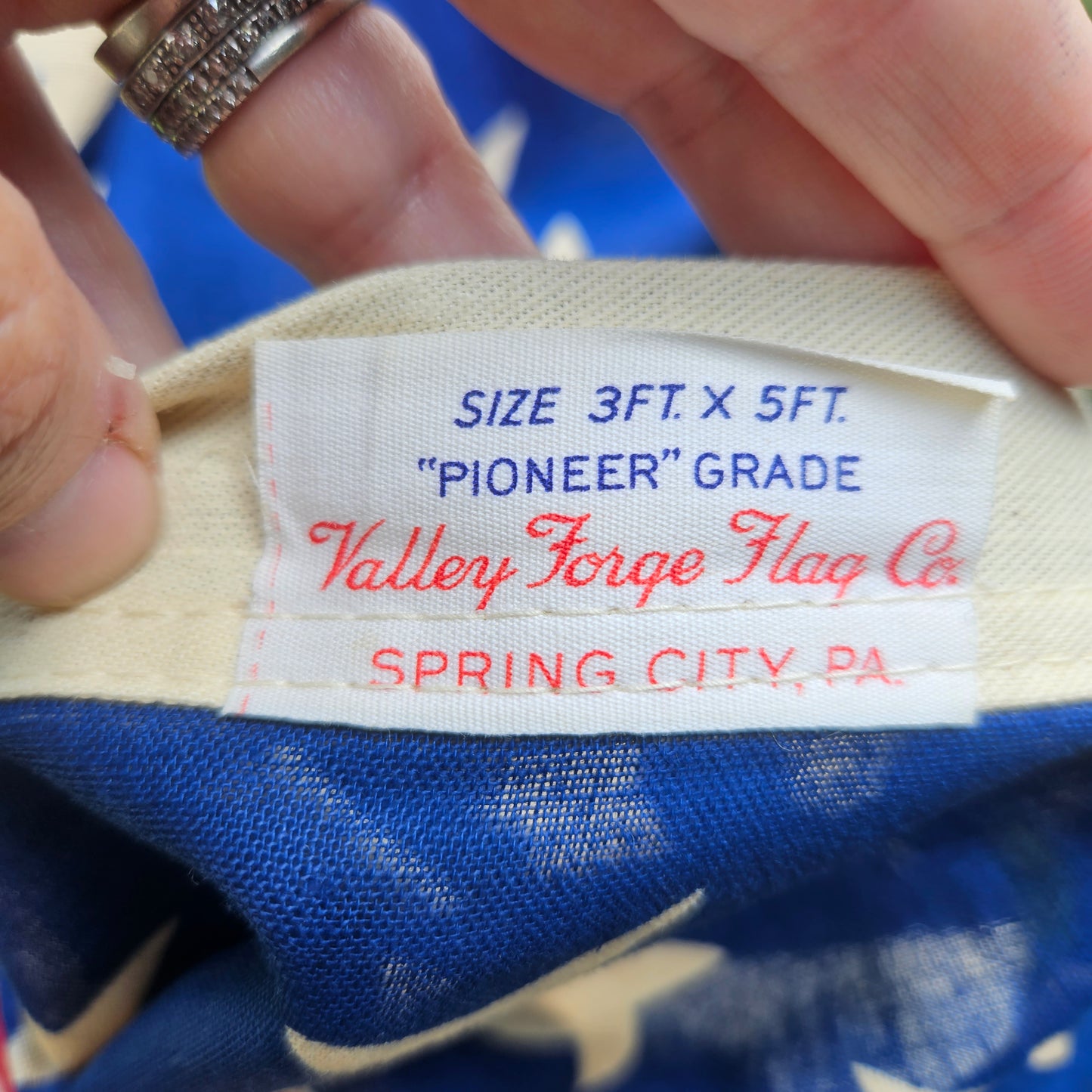 Vintage Valley Forge, American Flag, Cotton, 3' x 5'