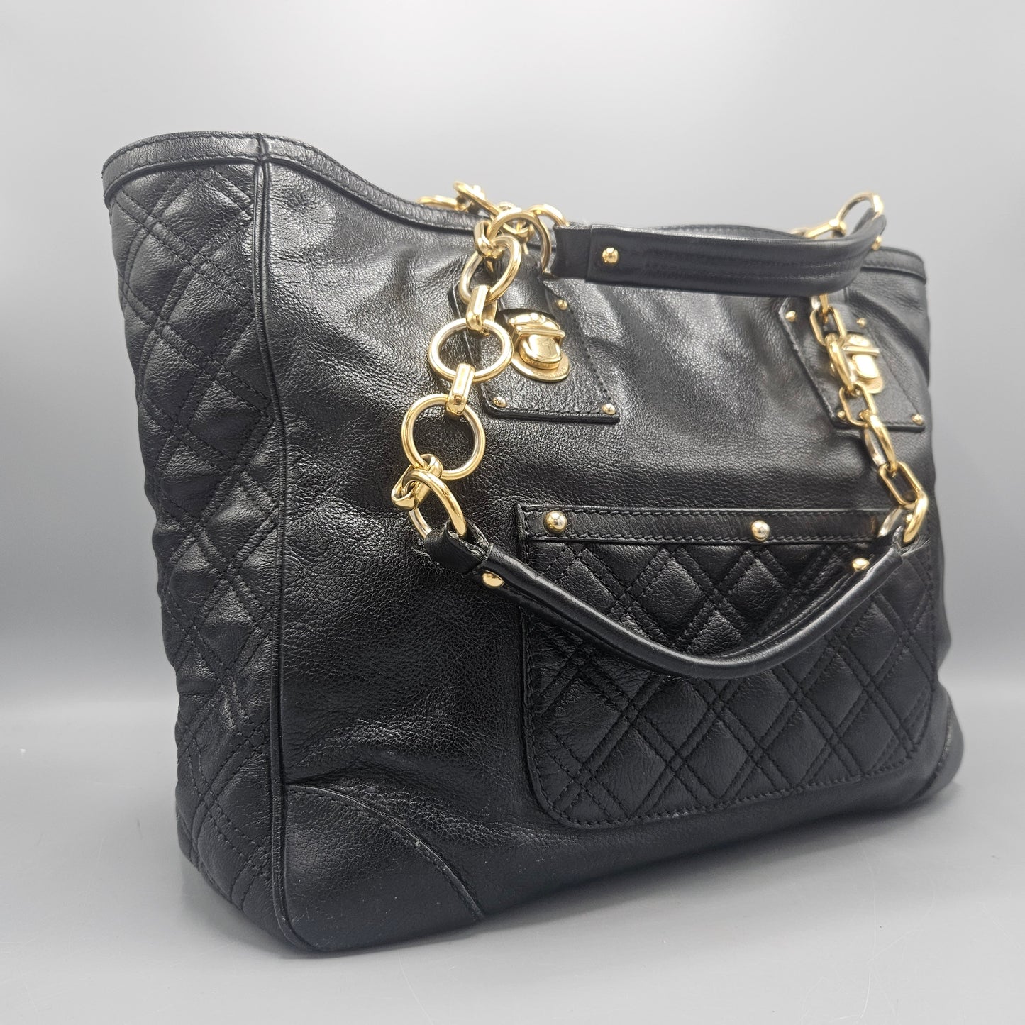 Black Marc Jacobs Quilted Leather Bag