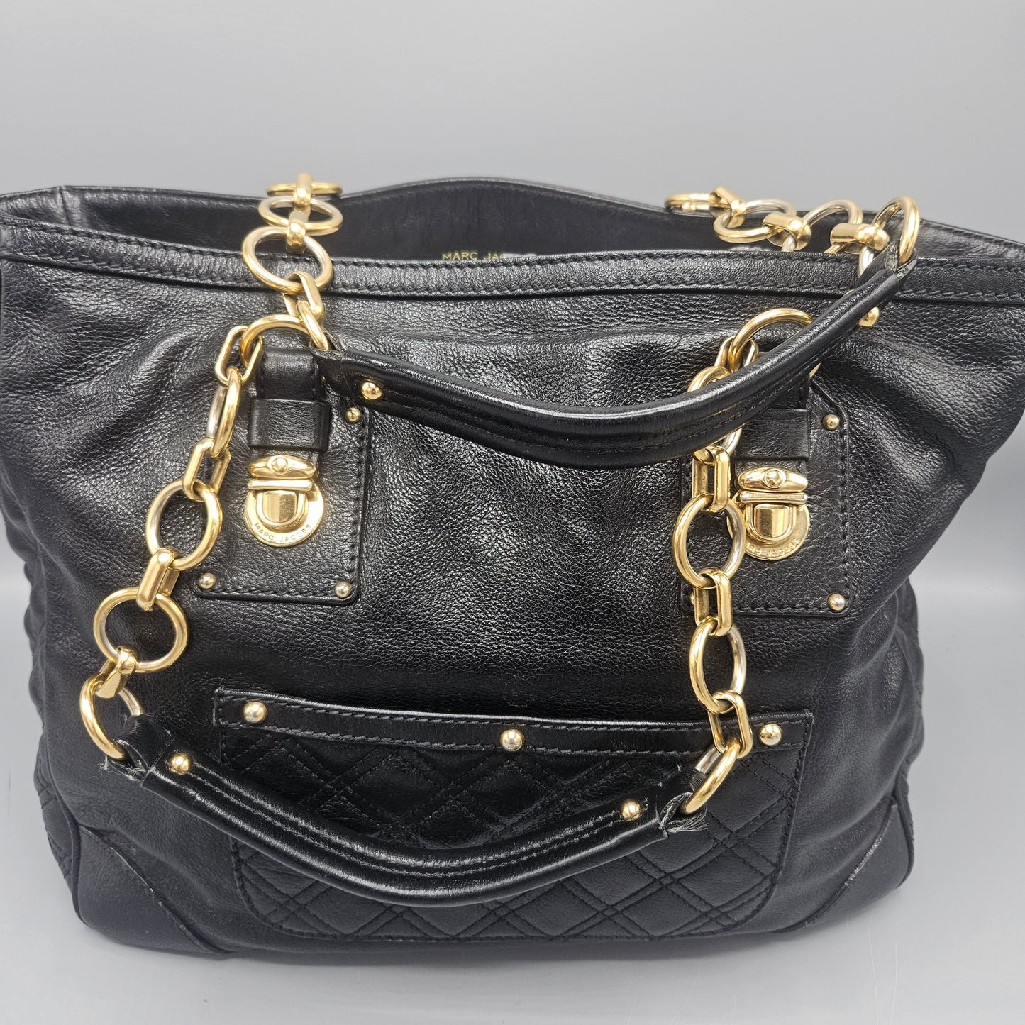 Black Marc Jacobs Quilted Leather Bag