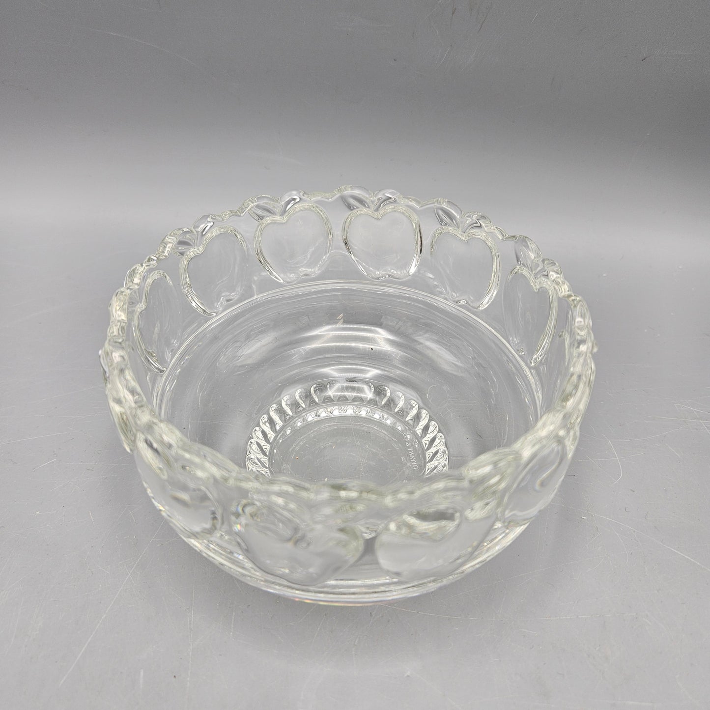 Tiffany & Co Crystal Apple Pattern Bowl