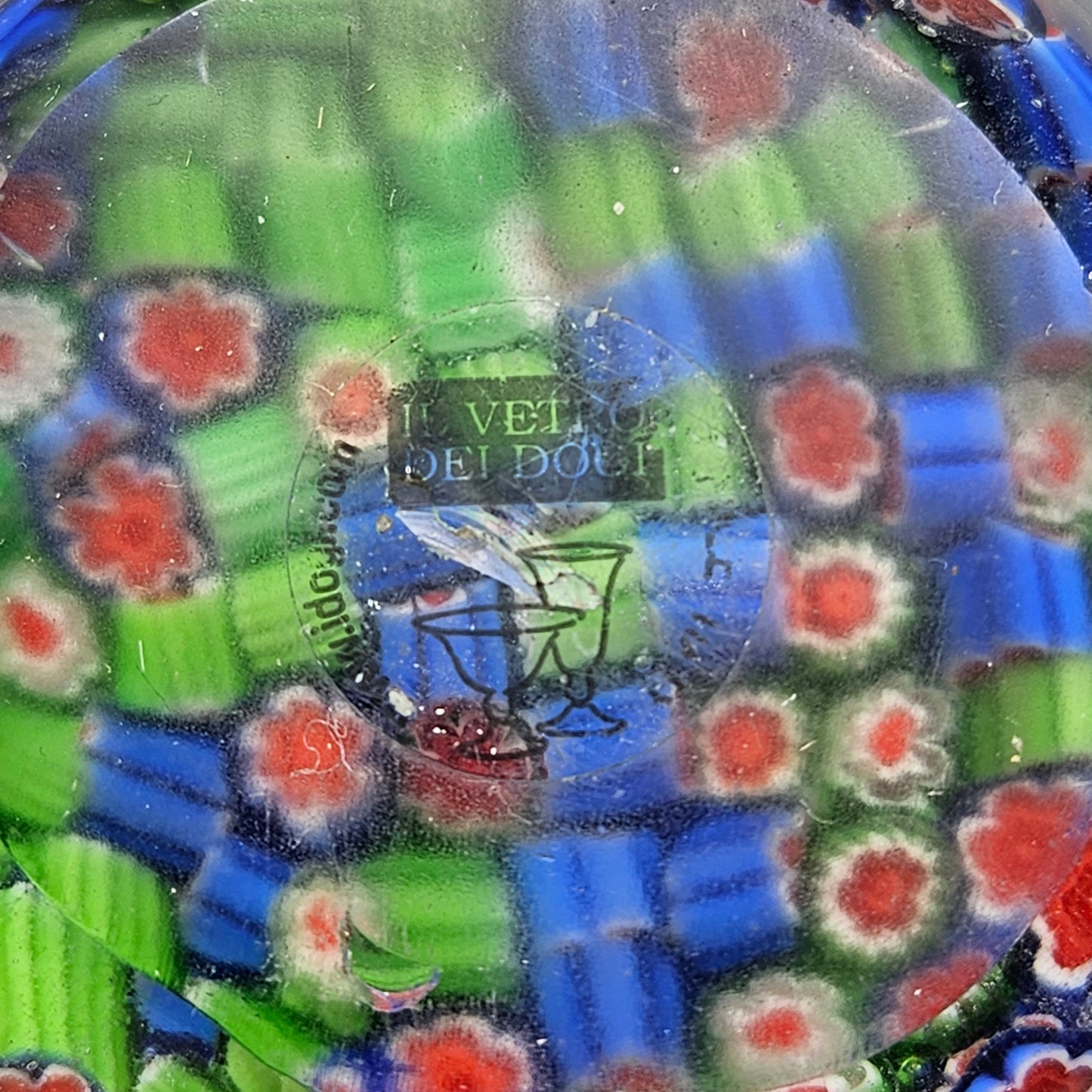 Il vetro dei dogi Italian Art Glass Millefiori Paperweight