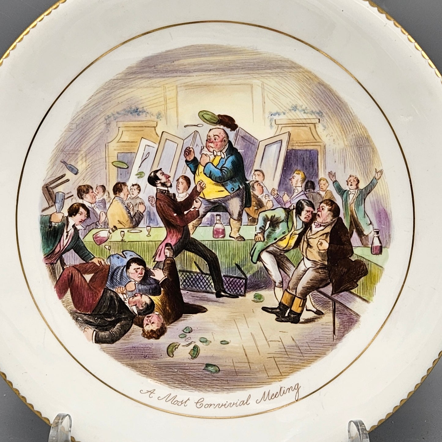 Wedgwood Bone China Jorrocks Plates - Set of Eight