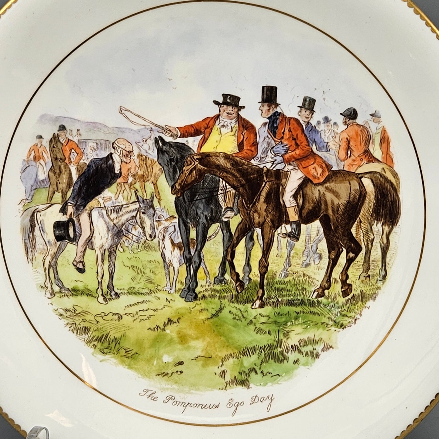 Wedgwood Bone China Jorrocks Plates - Set of Eight