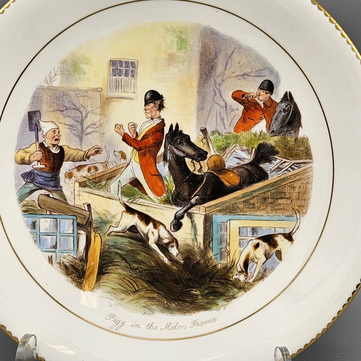 Wedgwood Bone China Jorrocks Plates - Set of Eight