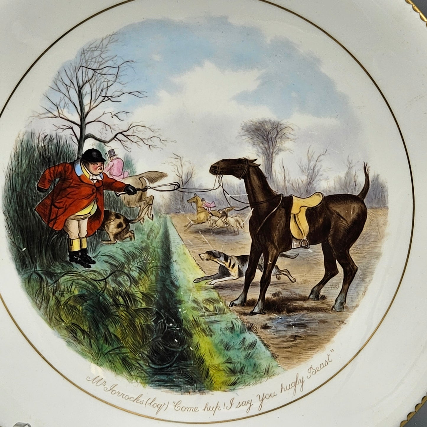 Wedgwood Bone China Jorrocks Plates - Set of Eight