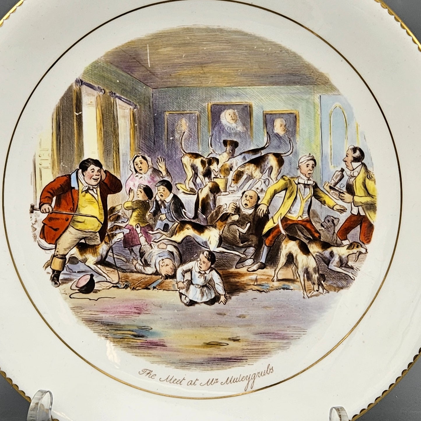 Wedgwood Bone China Jorrocks Plates - Set of Eight