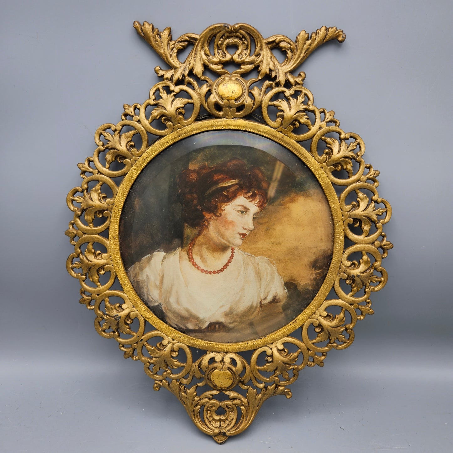 Antique Gilt Brass Picture Frame