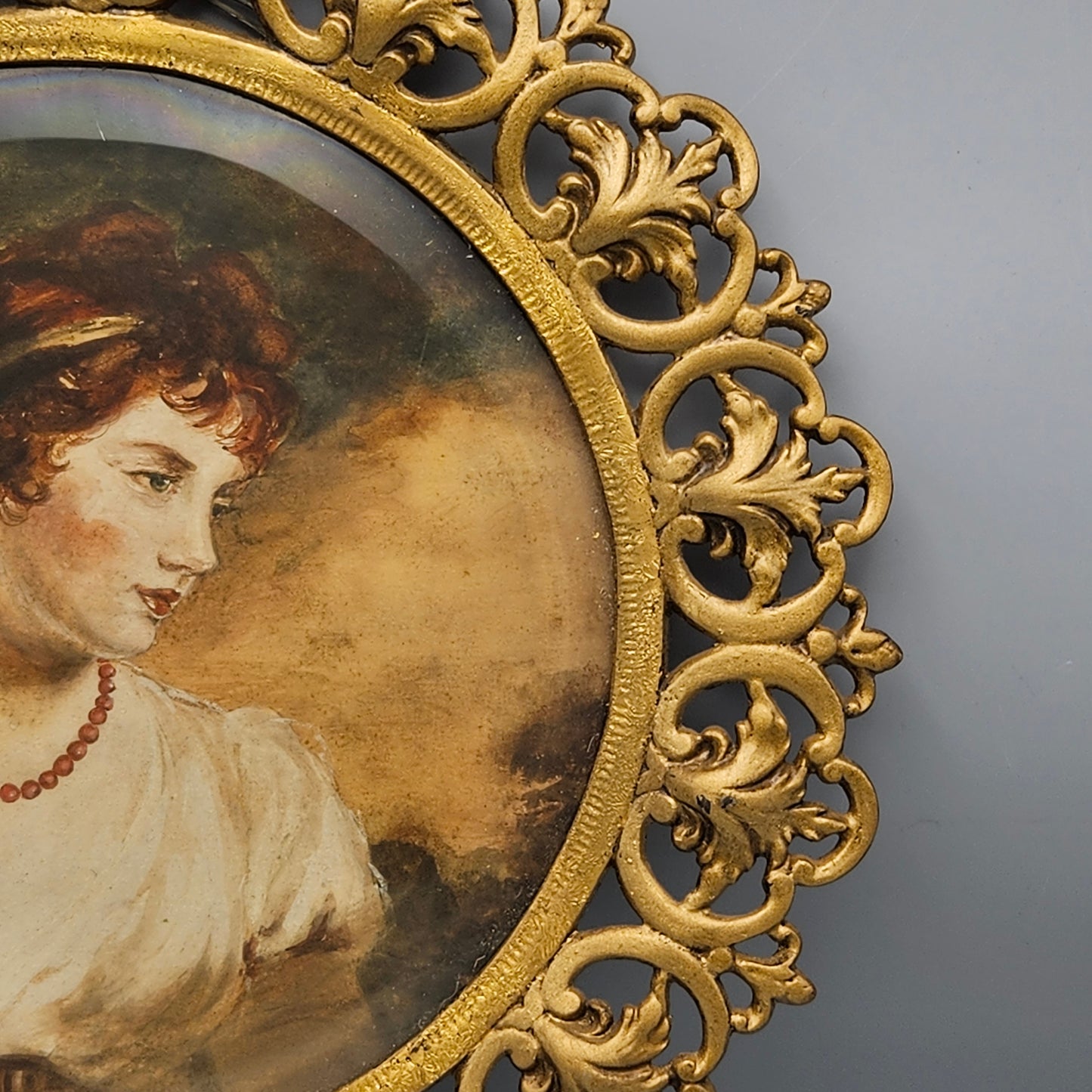 Antique Gilt Brass Picture Frame