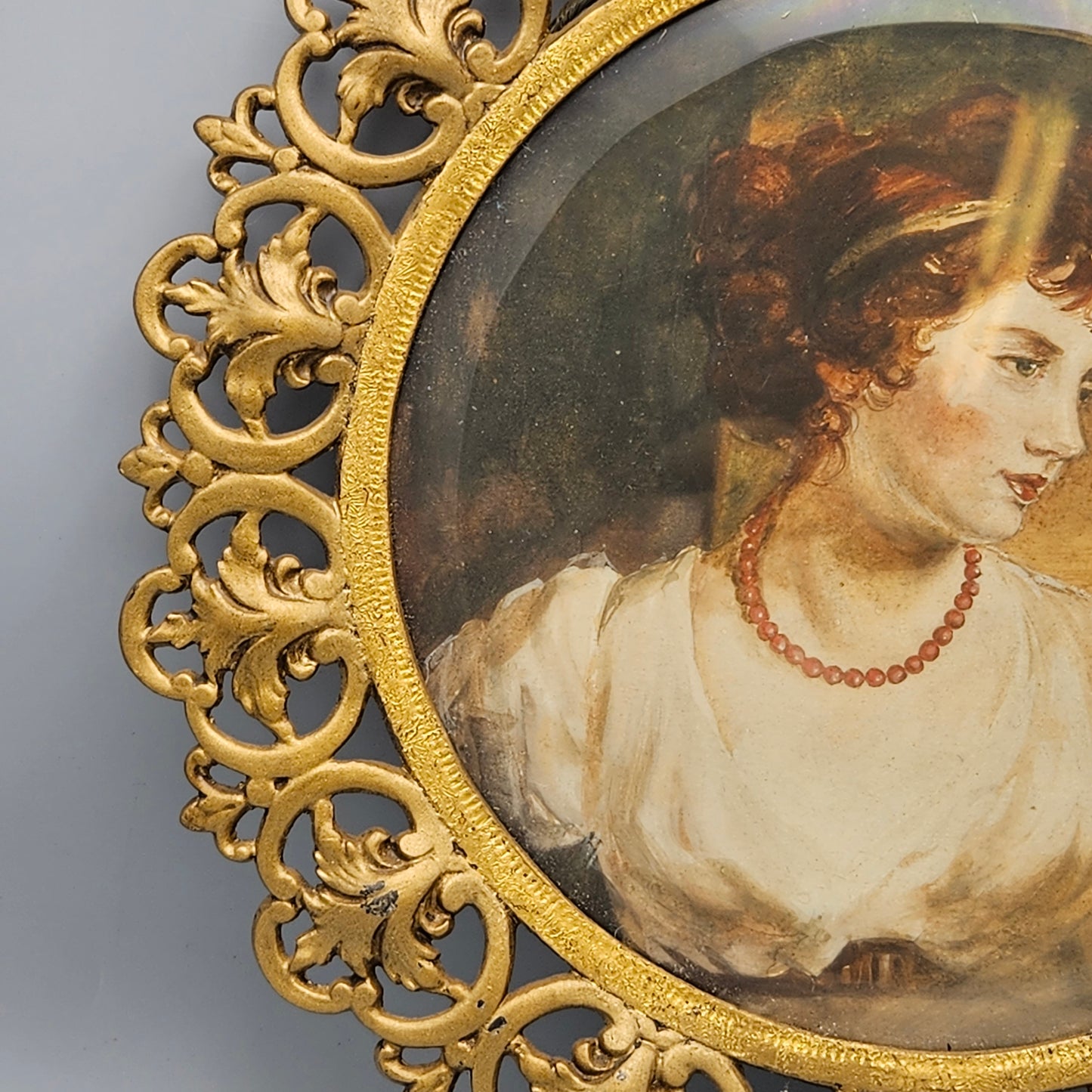 Antique Gilt Brass Picture Frame