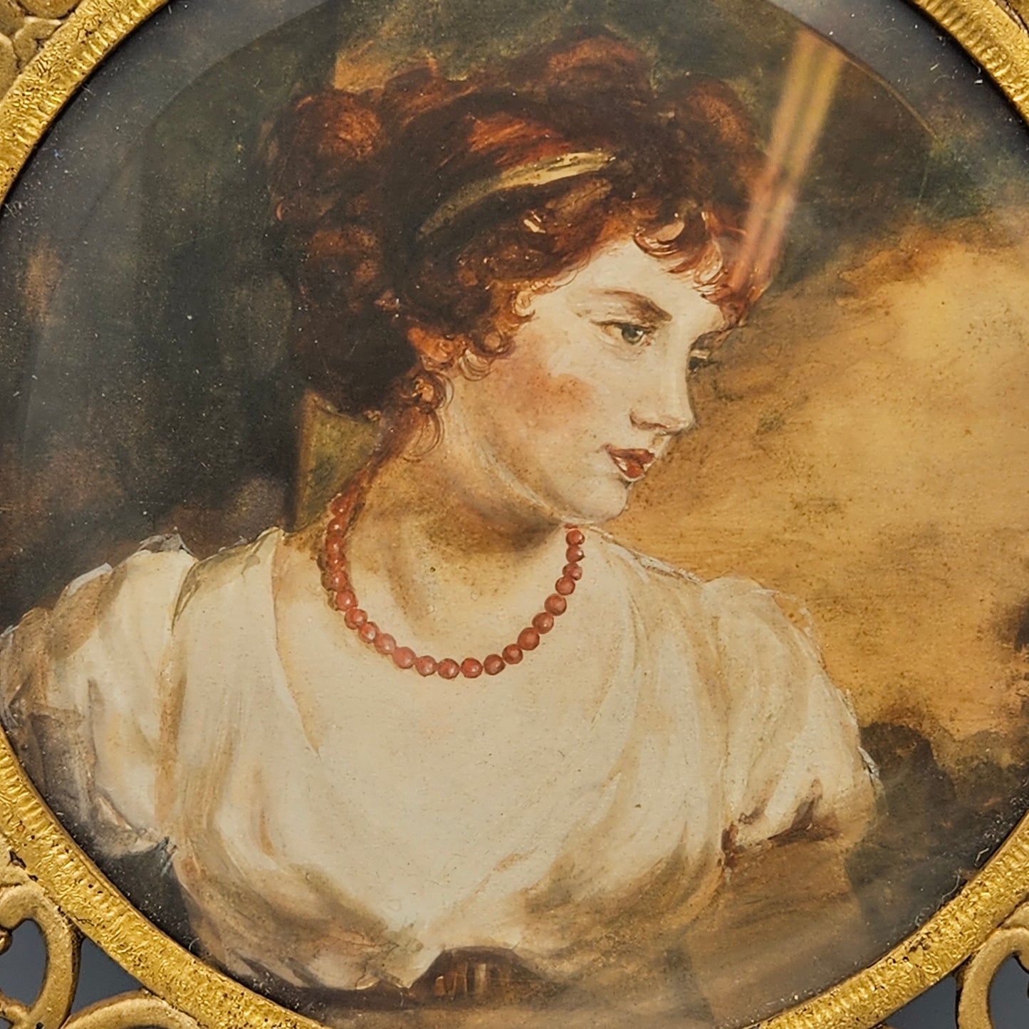 Antique Gilt Brass Picture Frame