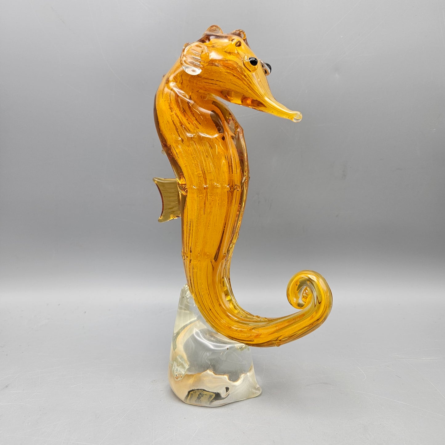 Vinci by Dynasty Gallery Fused Glass Seahorse Figurine